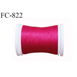 Bobine de 500 m fil mousse polyamide n° 120 couleur fushia longueur de 500 mètres bobiné en France