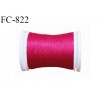 Bobine de 500 m fil mousse polyamide n° 120 couleur fushia longueur de 500 mètres bobiné en France