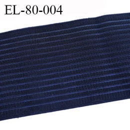 Elastique 80 mm très belle qualité couleur noir  rigide sur la largeur souple et doux très agréable au toucher prix au mètre