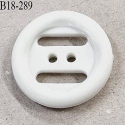 Bouton 18 mm en pvc blanc diamètre 18 mm prix à la pièce