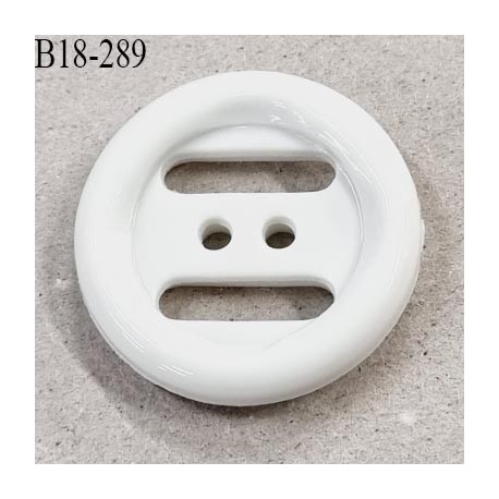 Bouton 18 mm en pvc blanc diamètre 18 mm prix à la pièce