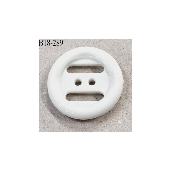 Bouton 18 mm en pvc blanc diamètre 18 mm prix à la pièce