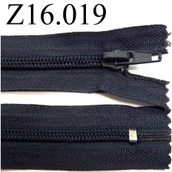 fermeture zip à glissière longueur 16 cm couleur gris bleu anthracite non séparable zip nylon largeur 3,2 cm largeur zip 6 mm