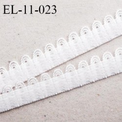 Elastique picot 11 mm lingerie couleur naturel largeur 11 mm haut de gamme Fabriqué en France prix au mètre