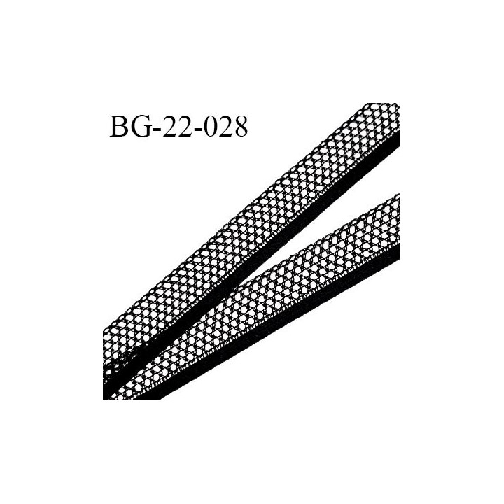 Galon ruban 22 mm synthétique style dentelle couleur noir largeur 22 mm largeur de la bande 6 mm prix au mètre