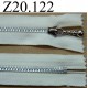 fermeture éclair longueur 20 cm couleur blanc écru non séparable zip métal largeur 2.7 cm curseur en métal