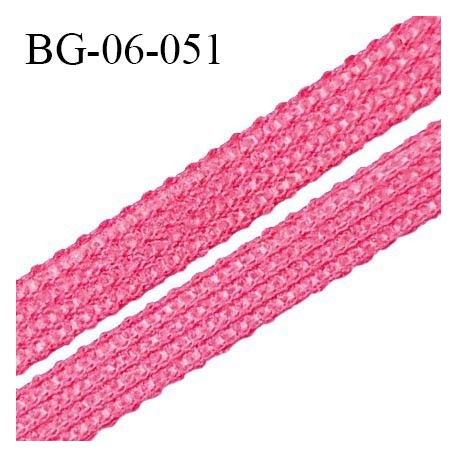 Droit fil à plat 6 mm spécial lingerie et couture couleur rose ballerine grande marque fabriqué en France prix au mètre
