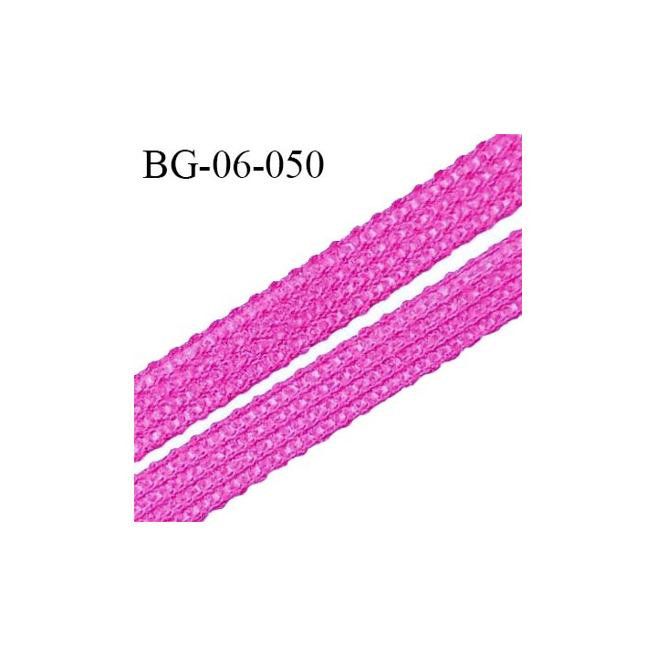 Droit fil à plat 6 mm spécial lingerie et couture couleur pivoine grande marque fabriqué en France prix au mètre