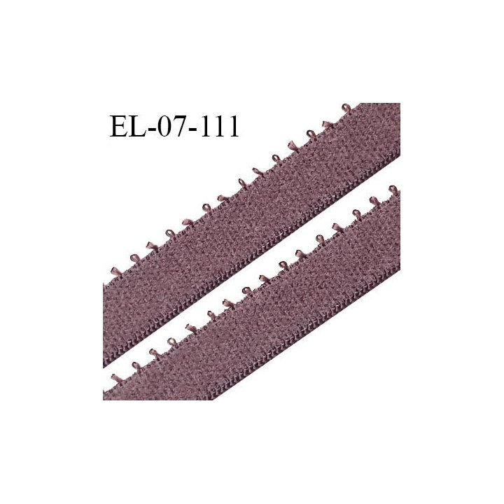 Elastique picot 7 mm lingerie couleur macchiato largeur 7 mm haut de gamme Fabriqué en France prix au mètre