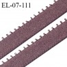 Elastique picot 7 mm lingerie couleur macchiato largeur 7 mm haut de gamme Fabriqué en France prix au mètre
