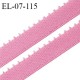 Elastique picot 7 mm lingerie couleur rose fraise largeur 7 mm haut de gamme Fabriqué en France prix au mètre