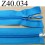 fermeture éclair longueur 40 cm couleur bleu turquoise séparable zip nylon largeur 3.2 cm largeur du zip 6.5 mm curseur métal