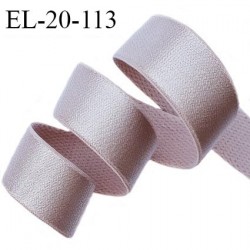 Elastique 19 mm bretelle et lingerie couleur rose thé brillant très beau fabriqué en France pour une grande marque prix au mètre