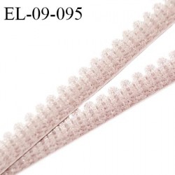 Elastique picot 9 mm lingerie couleur fumé largeur 9 mm haut de gamme prix au mètre