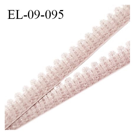 Elastique picot 9 mm lingerie couleur fumé largeur 9 mm haut de gamme prix au mètre