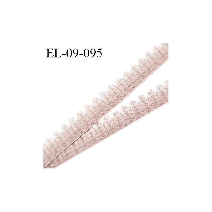 Elastique picot 9 mm lingerie couleur fumé largeur 9 mm haut de gamme prix au mètre
