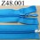 fermeture éclair longueur 48 cm couleur bleu turquoise séparable zip nylon largeur 3.2 cm largeur du zip 6.5 mm curseur métal