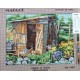 Canevas à broder 40 x 50 cm marque MARGOT création de Paris Thème NATURE cabane de jardin d'après Graniou