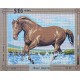 Canevas à broder 40 x 50 cm marque SEG de Paris Thème ANIMAUX cheval fougueux fabrication française