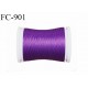 Bobine 500 m fil mousse polyamide n° 120 couleur violet longueur de 500 mètres bobiné en France