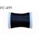 Bobine de fil mousse polyester texturé fil n° 110 couleur noir bobine longueur de 500 mètres bobiné en France