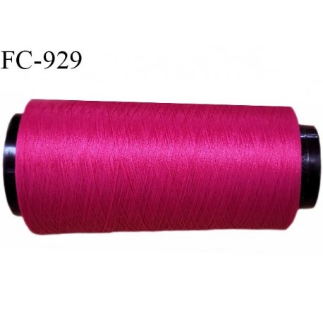 Cone 2000 m fil mousse polyester fil n° 110 couleur fuchsia longueur 2000 mètres bobiné en France