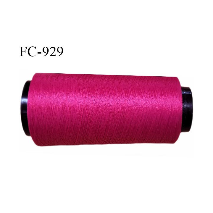 Cone 2000 m fil mousse polyester fil n° 110 couleur fuchsia longueur 2000 mètres bobiné en France
