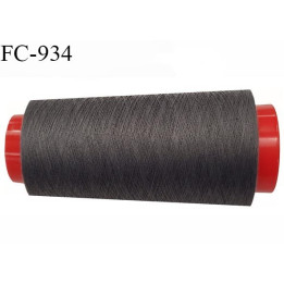 Cone 5000 m de fil mousse polyamide fil n° 120 couleur gris tirant sur le taupe longueur du cone 5000 mètres bobiné en France