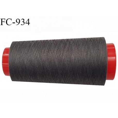 Cone 5000 m de fil mousse polyamide fil n° 120 couleur gris tirant sur le taupe longueur du cone 5000 mètres bobiné en France
