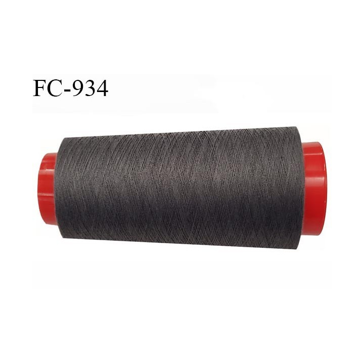 Cone 5000 m de fil mousse polyamide fil n° 120 couleur gris tirant sur le taupe longueur du cone 5000 mètres bobiné en France