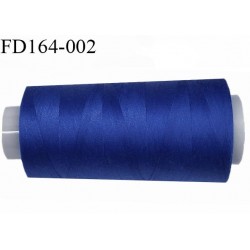Destockage Cone 5000 m fil polyester n°120 couleur bleu longueur 5000 mètres bobiné en France