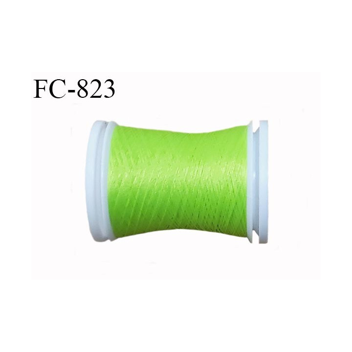 Bobine 500 m fil mousse polyamide n° 120 couleur anis longueur de 500 mètres bobiné en France
