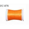 Bobine 500 m fil mousse polyamide n° 120 couleur orange longueur de 500 mètres bobiné en France