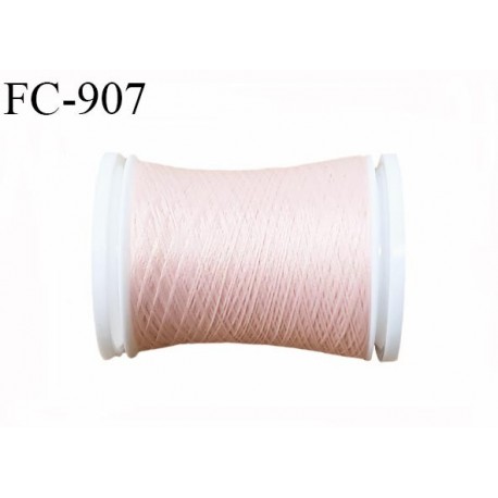 Bobine 500 m fil mousse polyamide n° 120 couleur rose chair longueur de 500 mètres bobiné en France