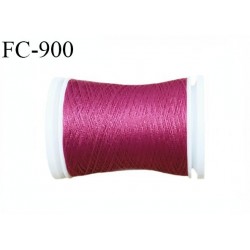 Bobine 500 m fil mousse polyester n° 110 couleur fuchsia longueur 500 mètres bobiné en France