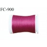 Bobine 500 m fil mousse polyester n° 110 couleur fuchsia longueur 500 mètres bobiné en France