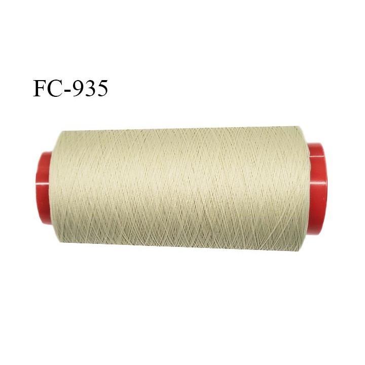 Cone 5000 m de fil mousse polyamide fil n° 120 couleur beige chair longueur du cone 5000 mètres bobiné en France