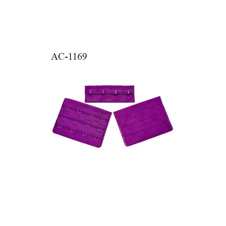 Agrafe 76 mm attache SG haut de gamme couleur fuschia 3 rangées 4 crochets largeur 76 mm hauteur 57 mm prix à l'unité