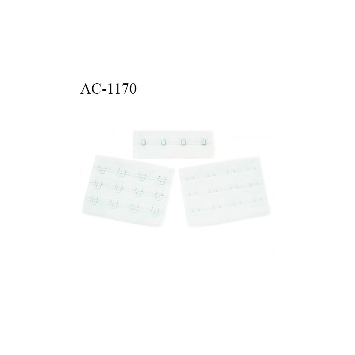 Agrafe 76 mm attache SG haut de gamme couleur menthe douce 3 rangées 4 crochets largeur 76 mm hauteur 57 mm prix à l'unité