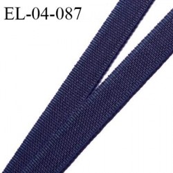 Elastique 4 mm fin spécial lingerie polyamide élasthanne couleur bleu marine grande marque fabriqué en France prix au mètre