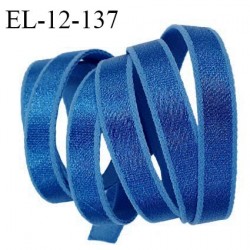 Elastique 12 mm bretelle et lingerie couleur bleu brillant très beau fabriqué en France pour une grande marque prix au mètre