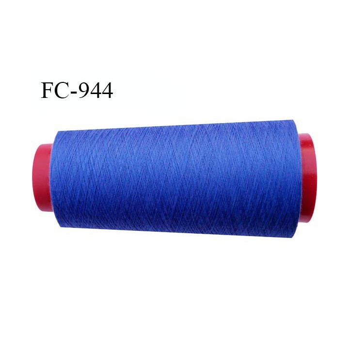 Cone 5000 m fil mousse polyester fil n° 110 couleur bleu roi longueur 5000 mètres bobiné en France