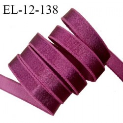 Elastique 12 mm bretelle et lingerie couleur framboise brillant fabriqué en France pour une grande marque prix au mètre