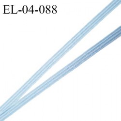 Elastique 4 mm spécial lingerie et couture couleur bleu ciel grande marque fabriqué en France prix au mètre