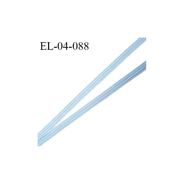 Elastique 4 mm spécial lingerie et couture couleur bleu ciel grande marque fabriqué en France prix au mètre