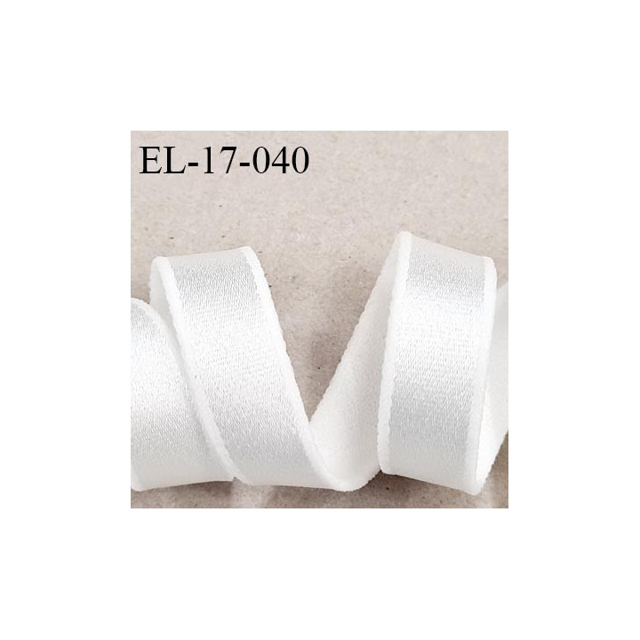 Elastique 16 mm lingerie haut de gamme couleur ivoire brillant largeur 16 mm bonne élasticité prix au mètre