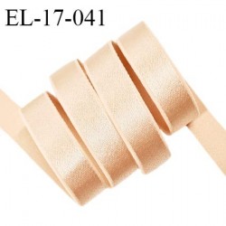 Elastique 16 mm lingerie haut de gamme couleur beige dune brillant largeur 16 mm bonne élasticité prix au mètre