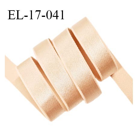 Elastique 16 mm lingerie haut de gamme couleur beige dune brillant largeur 16 mm bonne élasticité prix au mètre