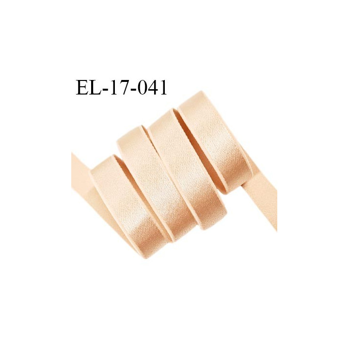 Elastique 16 mm lingerie haut de gamme couleur beige dune brillant largeur 16 mm bonne élasticité prix au mètre