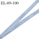 Elastique 9 mm lingerie très haut de gamme inscription Chantelle couleur bleu élastique souple prix au mètre